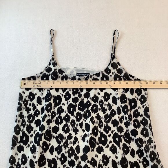 Cynthia‎ Rowley Camisole Womens Medium Black White Double Layer Spaghetti Straps - Picture 5 of 10